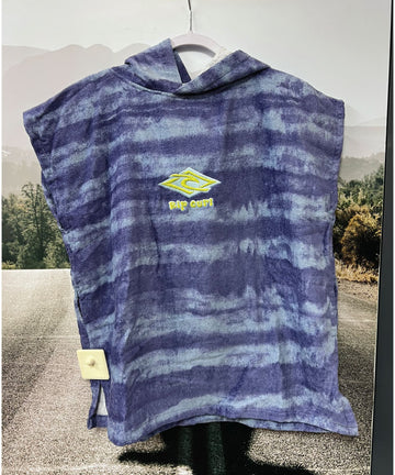 Rip Curl Kids Mixed Hooded Towel - Ocean Blue Tie Dye